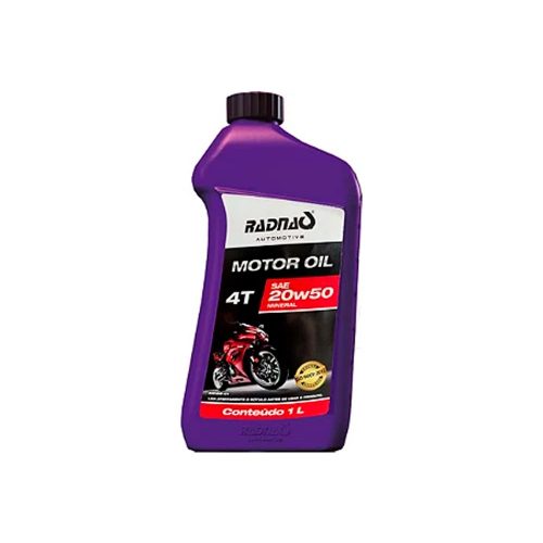 OLEO DE MOTOR 20W50 RADNAQ 4T MOTOCICLETA