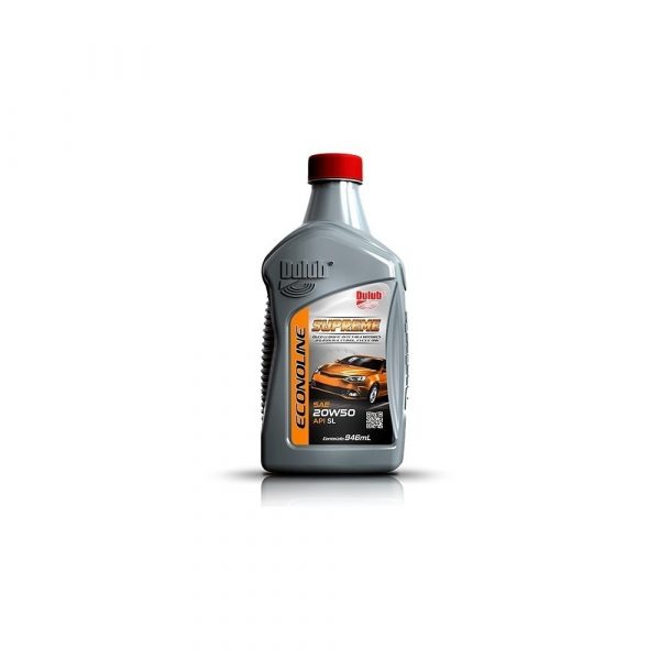 OLEO DE MOTOR MINERAL 20W50 DULUB ECONOLINE SUPREME API SL 946ML