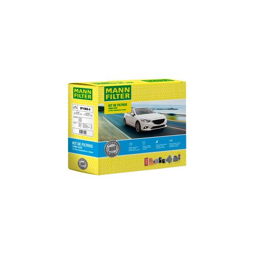 KIT FILTROS AR/CABINE/COMBUSTIVEL/OLEO GM ONIX/PRISMA SP10604 MANN