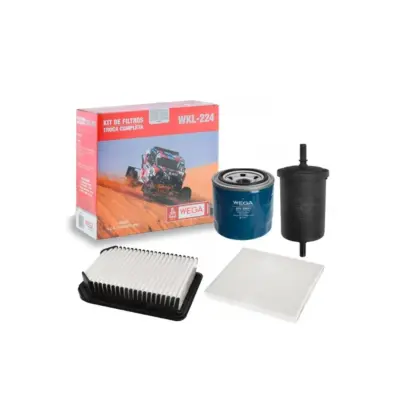 KIT FILTROS COMPLETO AR OLEO CABINE COMBUSTIVEL HB20 HB20S HB20X 1.6 16v 12>19 WEGA