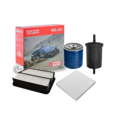 KIT FILTROS COMPLETO AR OLEO CABINE COMBUSTIVEL CRETA 1.0 3CIL TURBO 21> WEGA