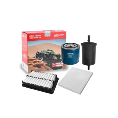 KIT FILTROS COMPLETO AR OLEO CABINE COMBUSTIVEL CRETA 1.6 16v 17>21 WEGA