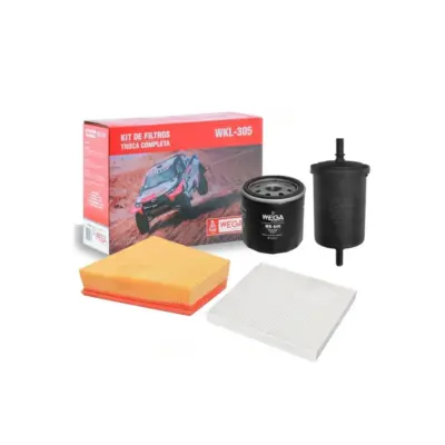 KIT FILTROS COMPLETO AR OLEO CABINE COMBUSTIVEL GOL VOYAGE 1.6 8v 16>22 SAVEIRO 1.6 8v 16> WEGA