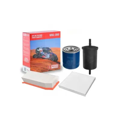 KIT FILTROS COMPLETO AR OLEO CABINE COMBUSTIVEL CAPTUR 1.6 16V 17>22 DUSTER 1.6 16V 17> LOGAN WEGA