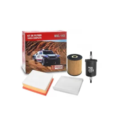 KIT FILTROS COMPLETO AR OLEO CABINE COMBUSTIVEL TORO 1.8 16v 15>21 RENEGADE 1.8 16v 15>22 WEGA