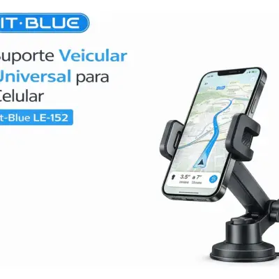 SUPORTE PARA TELEFONE CELULAR AJUSTAVEL 360 GRAUS IT-BLUE
