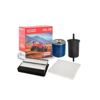 KIT FILTROS COMPLETO AR OLEO CABINE COMBUSTIVEL HB20 HB20S 1.0 3CIL TURBO 19> WEGA