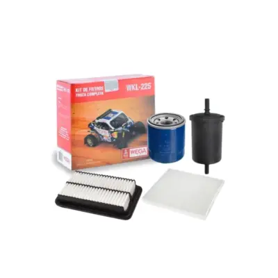 KIT FILTROS COMPLETO AR OLEO CABINE COMBUSTIVEL HB20 HB20S 1.0 3CIL 12> WEGA