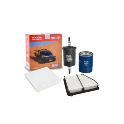 KIT FILTROS COMPLETO AR OLEO CABINE COMBUSTIVEL CIVIC EX EXL LX SPORT 2.0 16v G10 16>22 WEGA