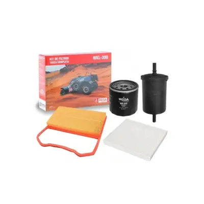 KIT FILTROS COMPLETO AR OLEO CABINE COMBUSTIVEL GOL VOYAGE G7 1.0 3CIL 16>23 FOX 1.0 3CIL 13>19 WEGA