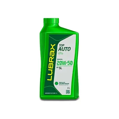 OLEO DE MOTOR 20w50 LUBRAX TOP AUTO MINERAL 1 LITRO API SL