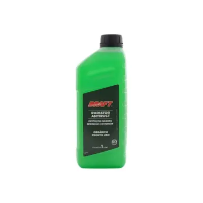 ADITIVO DE RADIADOR DRAFT PRONTO PARA USO ORGANICO 1 LITRO RADIATOR ANTIRUST VERDE