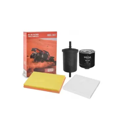 KIT FILTROS COMPLETO AR OLEO CABINE COMBUSTIVEL GOL VOYAGE G5 G6 1.0 08>15 WEGA