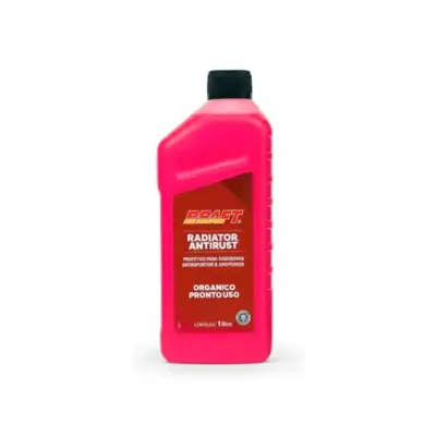 ADITIVO DE RADIADOR DRAFT PRONTO PARA USO ORGANICO 1 LITRO RADIATOR ANTIRUST ROSA