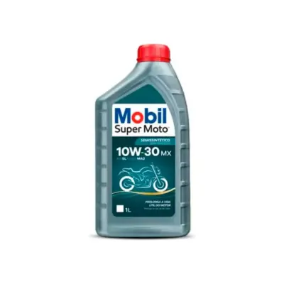 OLEO DE MOTOR 10w30 MOBIL MOTOCICLETA 4T MX SUPER MOTO 1 LITRO API SL JASO MA2