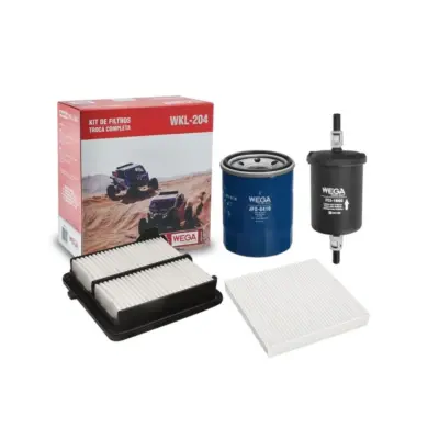 KIT FILTROS COMPLETO AR OLEO CABINE COMBUSTIVEL HONDA CITY 1.5 16v 09>15 FIT 1.4 1.5 16v 09>15 WEGA